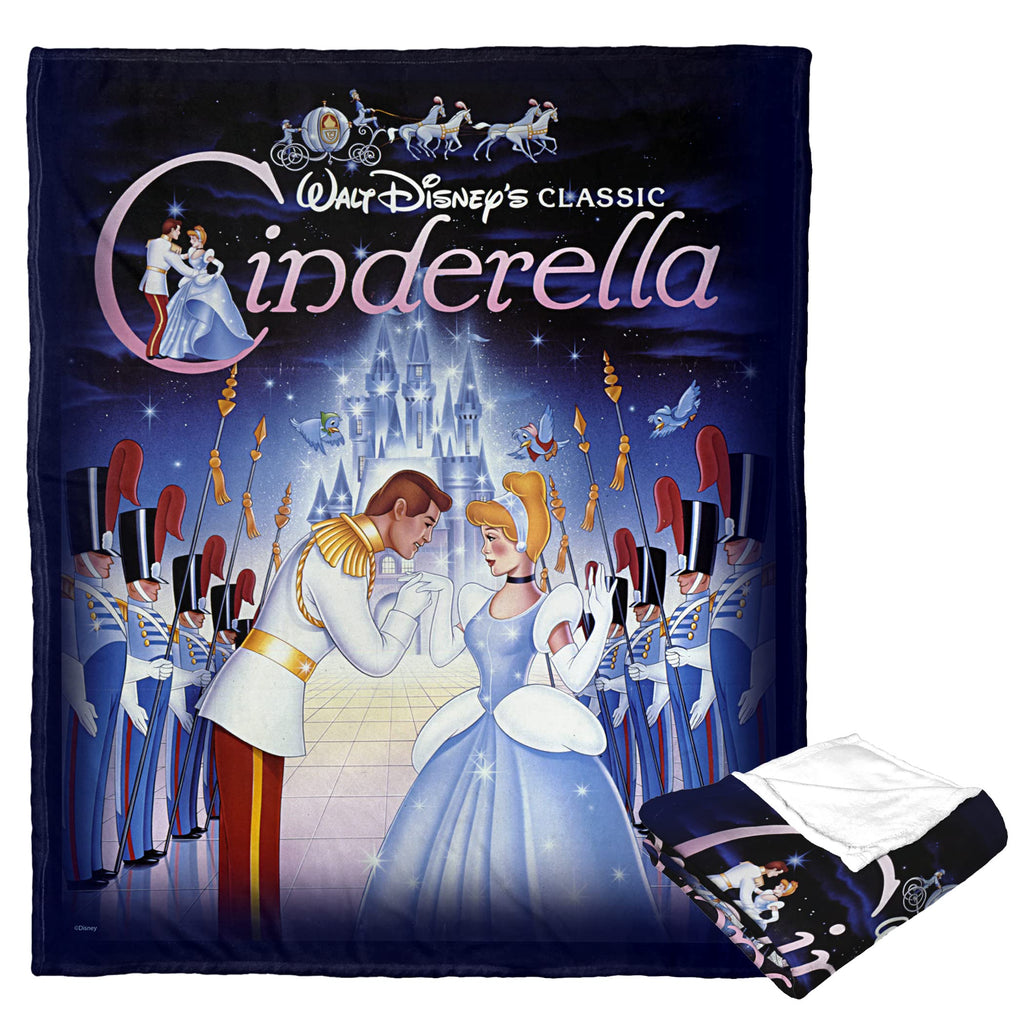 Northwest Cinderella Silk Touch Throw Blanket, 50" x 60", Cinderella Poster