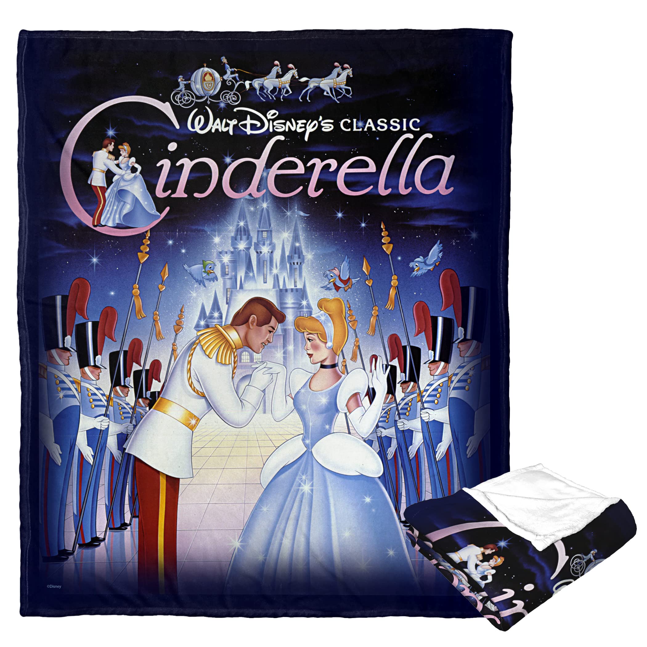 Northwest Cinderella Silk Touch Throw Blanket, 50" x 60", Cinderella Poster