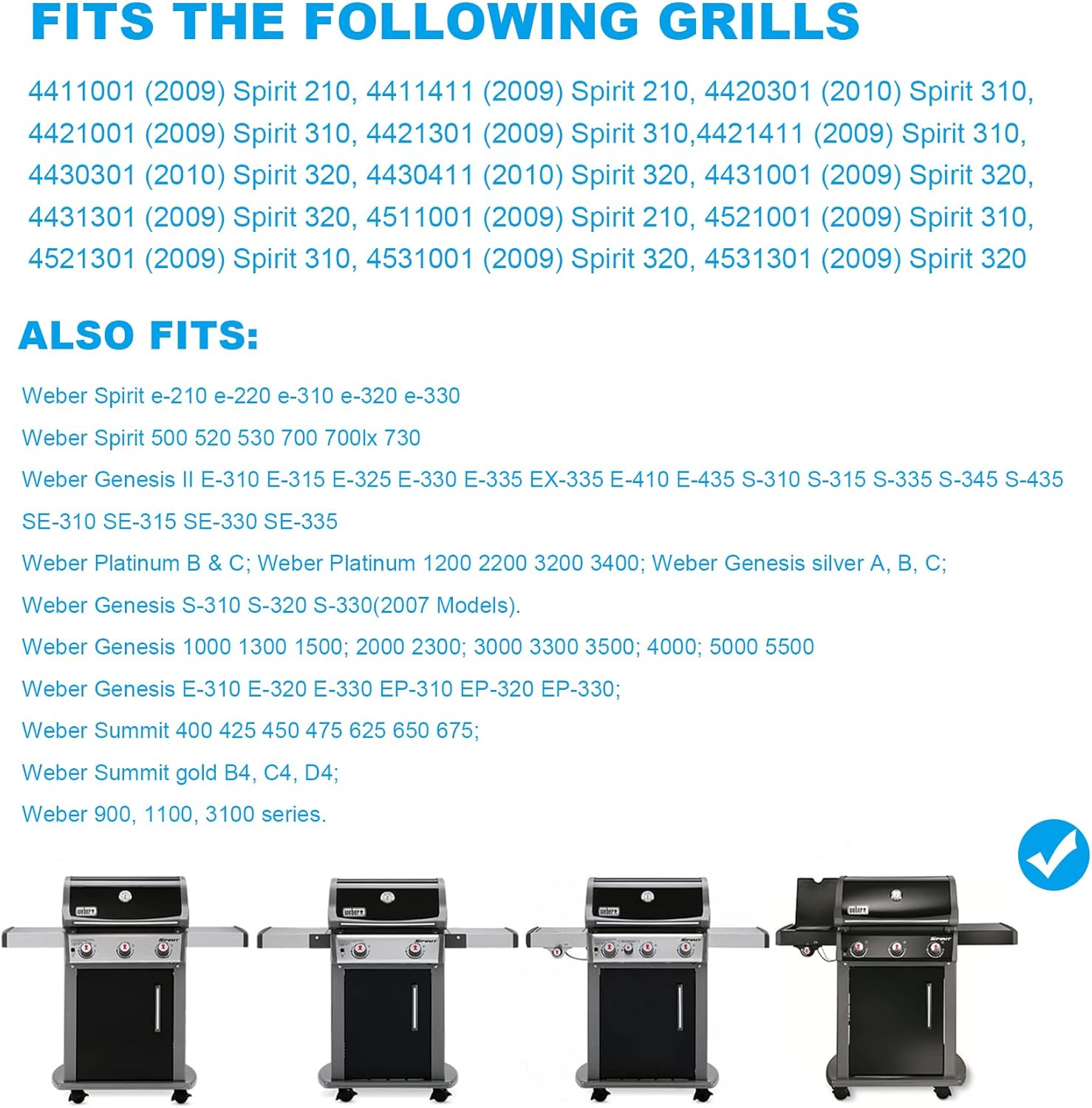 **SafBbcue Grease Catch Pan - Replacement Tray for Weber Spirit & Genesis II Grills | Includes Disposable Liners**