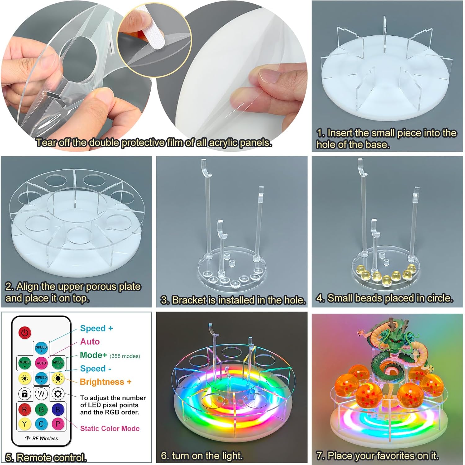 Shenlong Acrylic Shelf - Versatile Home Decoration for Halloween, Christmas & Birthdays | 15cm Size