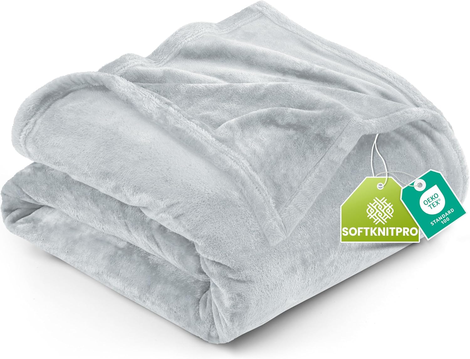 Utopia Bedding Fleece Blanket - Ultra Soft King Size Light Grey (90x102 Inches) | Cozy All-Season Microfiber Decor