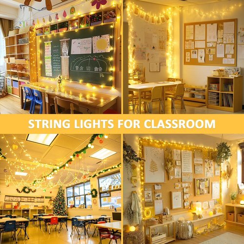 JMEXSUSS 400 LED Christmas Lights - 132 Ft Warm White String Lights with Remote | 8 Twinkle Modes for Indoor & Outdoor Holiday Decor