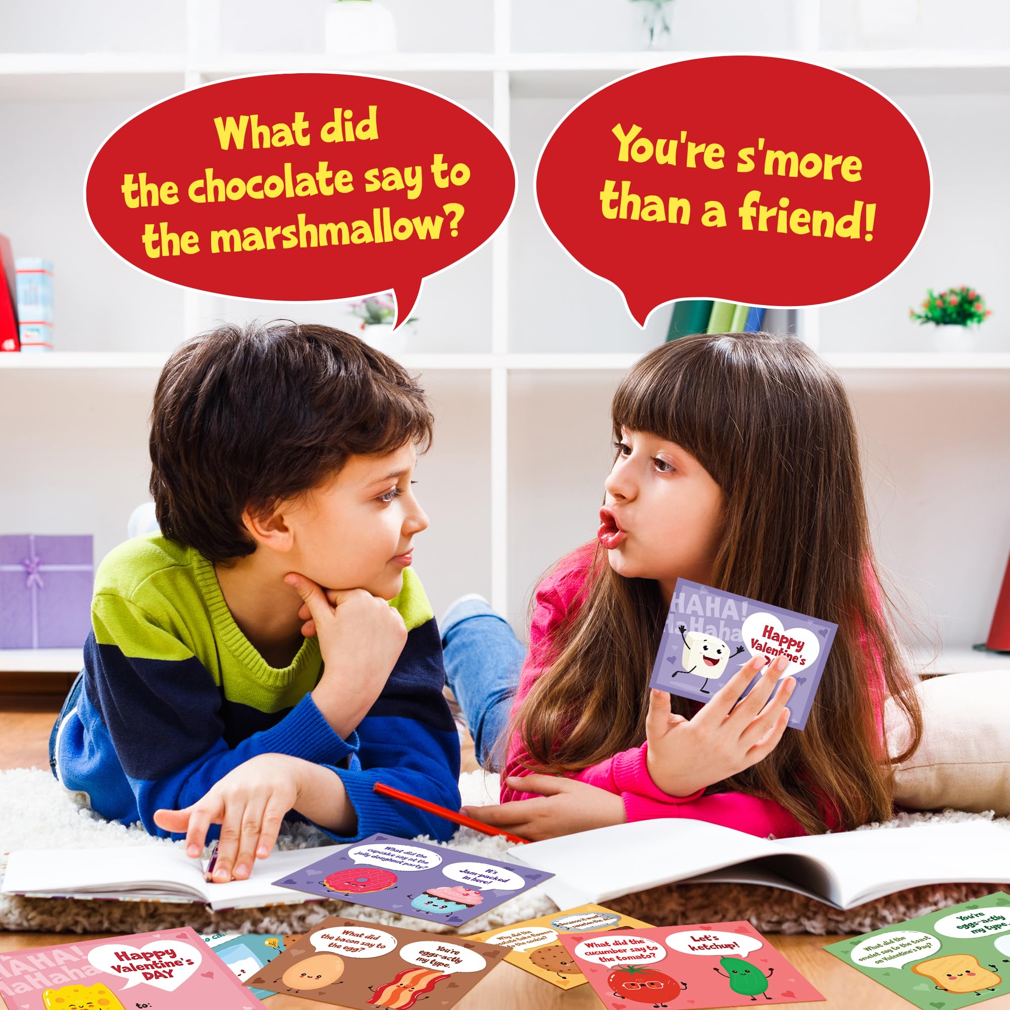 Valentines Day Cards for Kids School, Valentines Day Gifts for Kid Classroom - Valentines Cards for Kids Classroom - Kids Valentines Day Cards for School, Class Valentines Gifts for Boys, Girls, Kids
