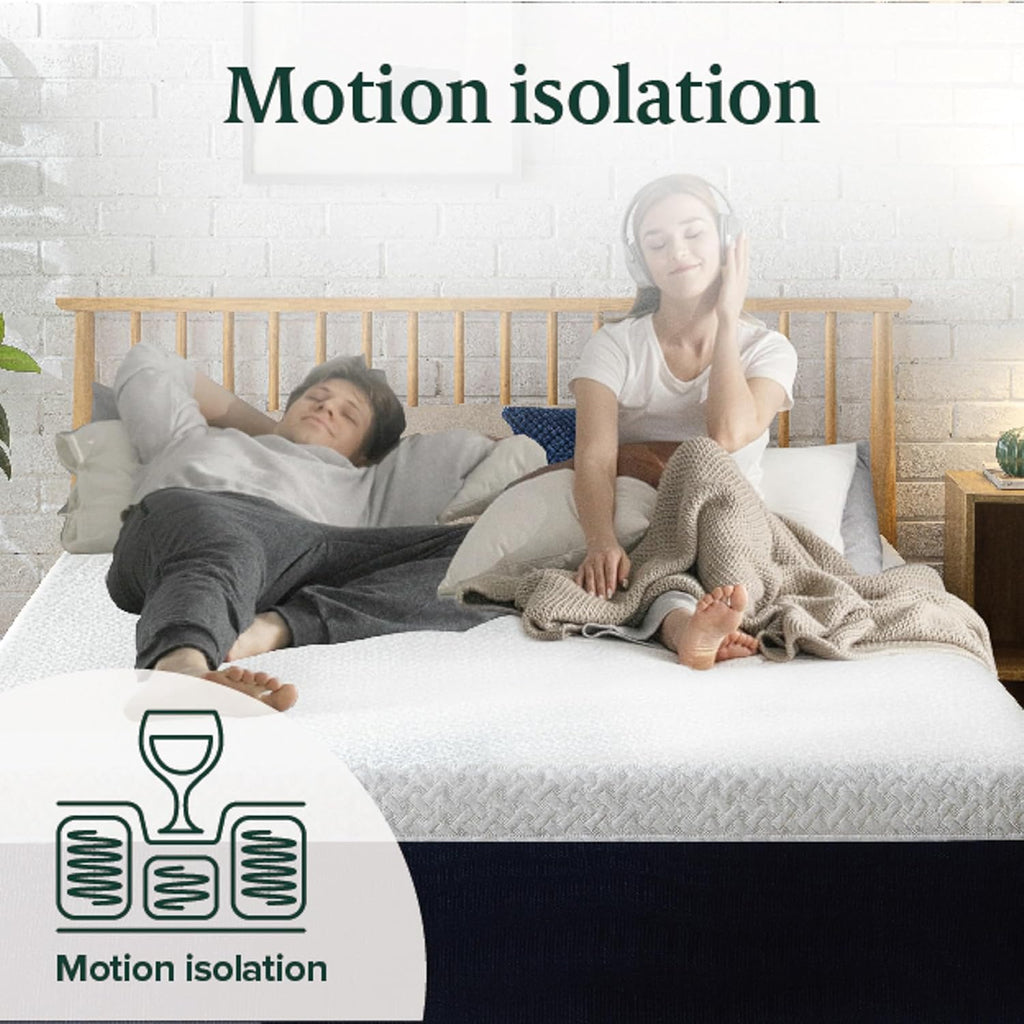 ZINUS 10 Inch Full Hybrid Mattress - Cooling Comfort, Medium Firm, Fiberglass Free, Motion Isolation