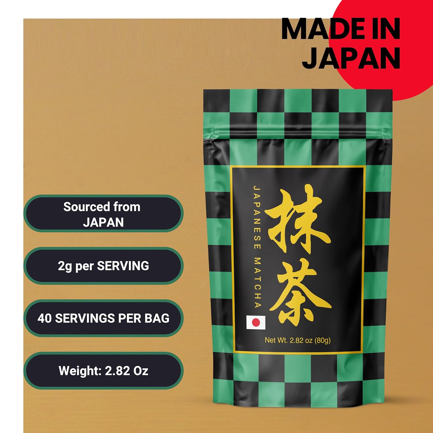 Matcharl Matcha Powder - Japanese Ceremonial Grade | First Harvest | Stone-Milled | 80g / 2.82oz Uji Kyoto