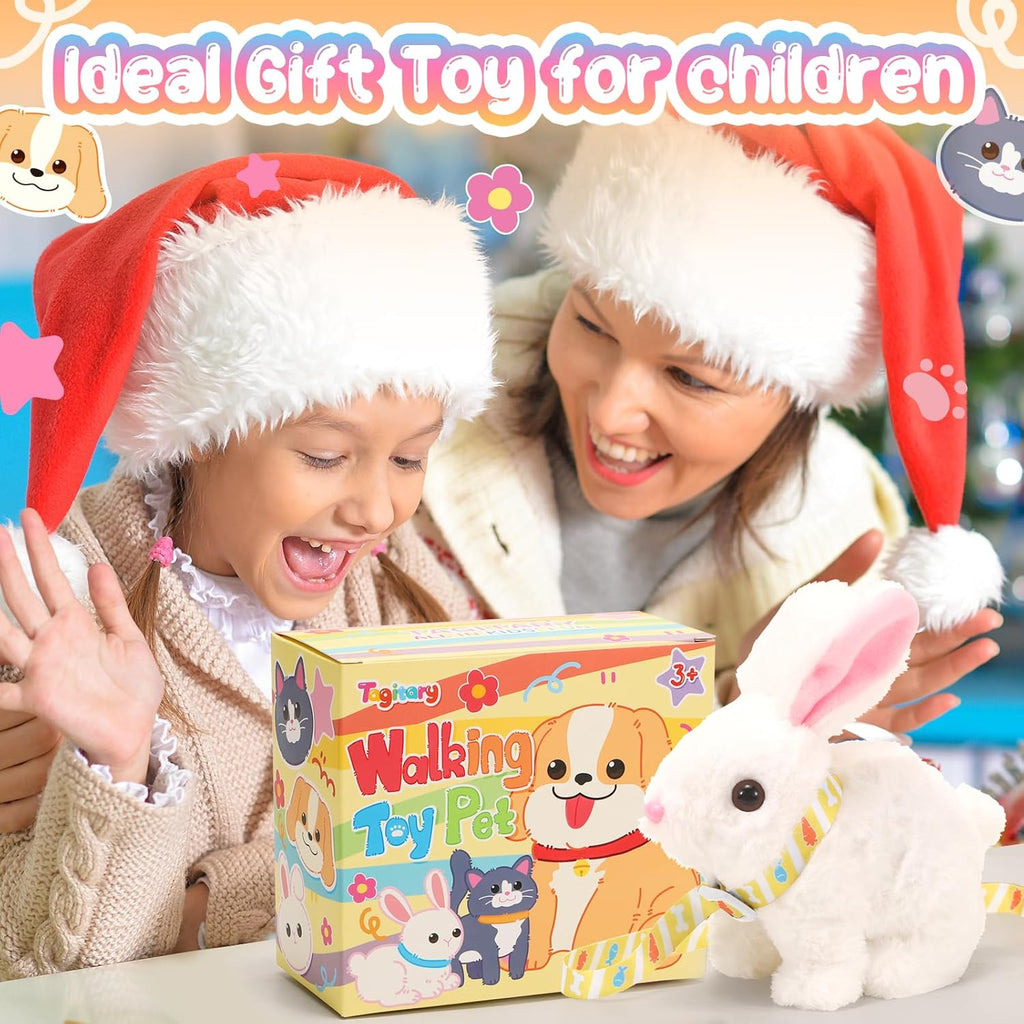 Tagitary Easter Plush Bunny Toy - Interactive Rabbit with Sounds & Wiggling Ears | Perfect for Kids' Easter Baskets