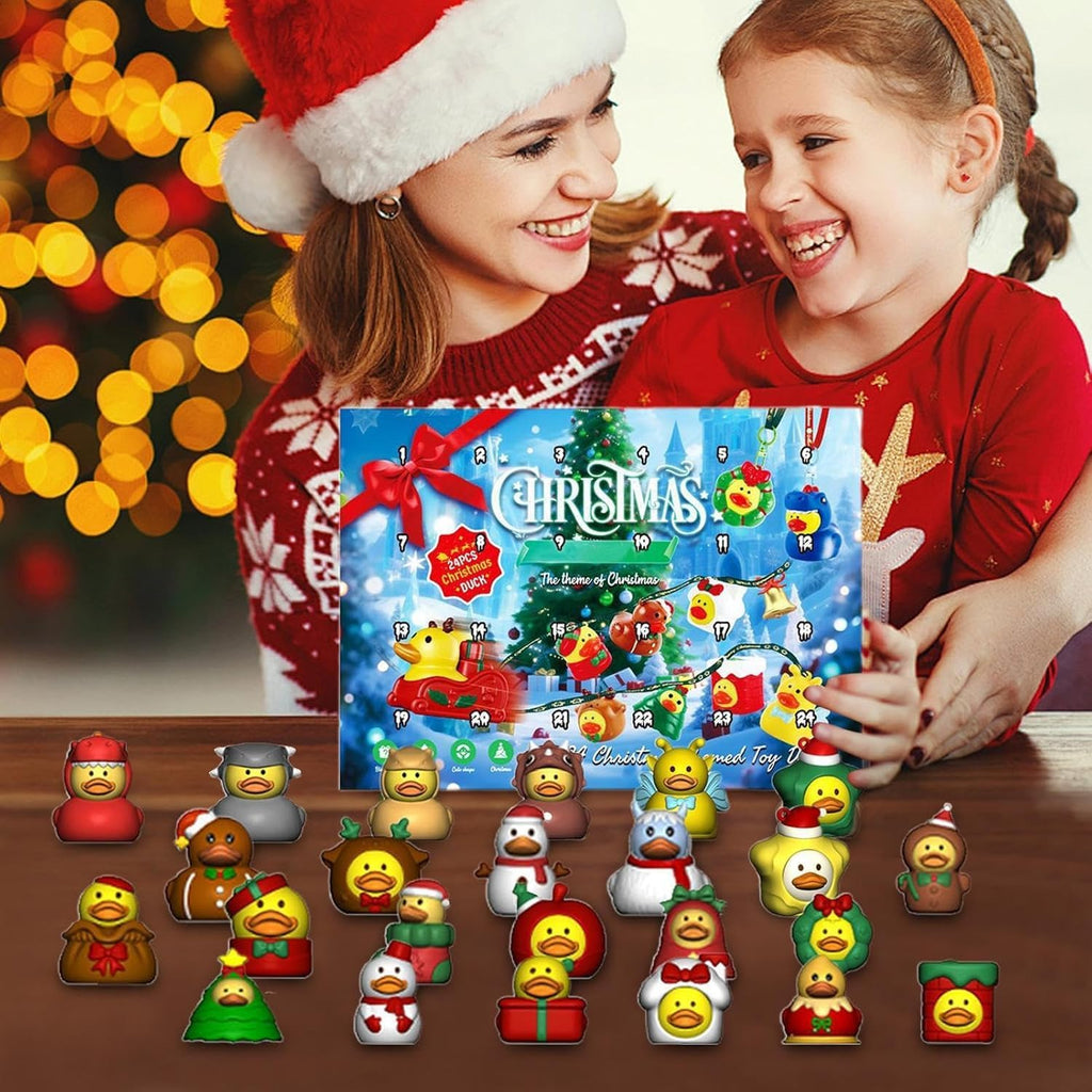 Skiennix Advent Calendar Rubber Ducks - 24 Days of Surprises for Kids | Perfect Christmas Gift
