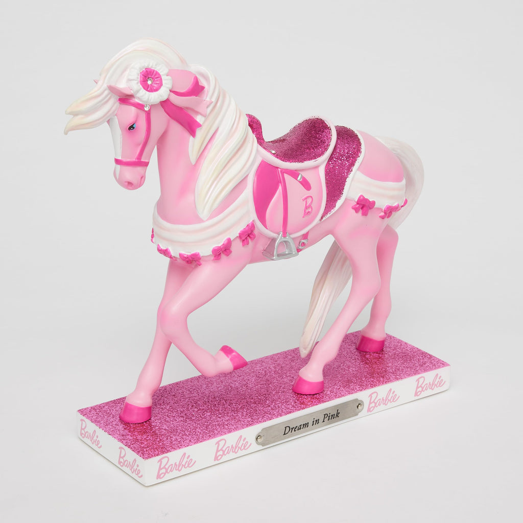 Enesco The Trail of Painted Ponies Barbie Dream in Pink Horse Figurine, 7.3 Inch, Multicolor