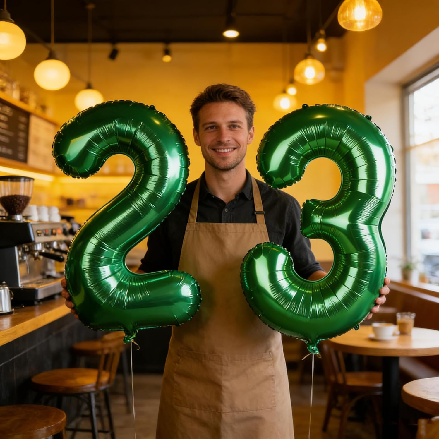 Big 40-Inch Dark Green Number 23 Balloon by [Brand Name] | Perfect for 23rd Birthday & Graduation Celebrations