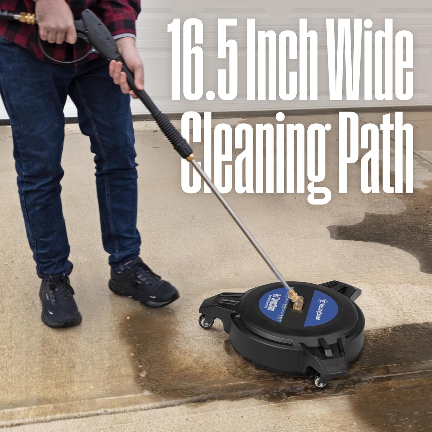 Westinghouse 16.5" Pressure Washer Surface Cleaner Attachment - 3400 PSI, 1/4" Connector | Compatible with Gas & Electric Washers