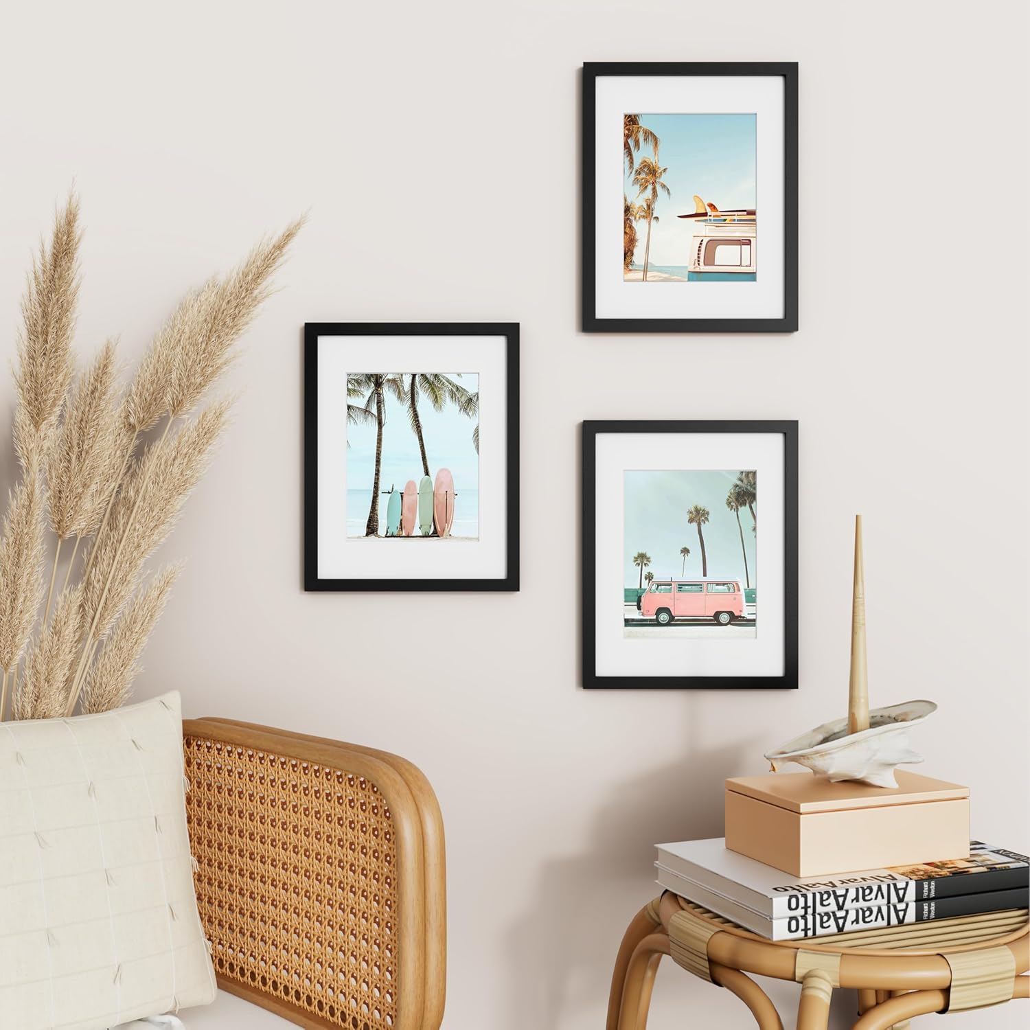 Vittanly 11x14 Picture Frame - Versatile Display for 8x10 or 11x14 Photos - Black, Wall Mountable