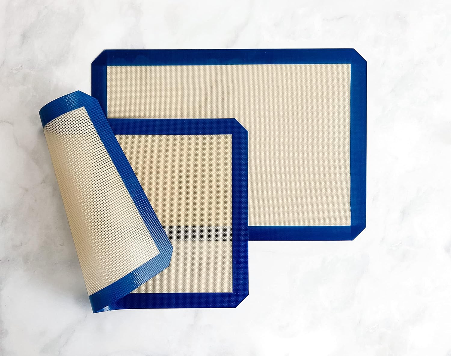 USA Pan Nonstick Silicone Baking Mat Set - Half Sheet Size, Perfect for Easy Cleanup