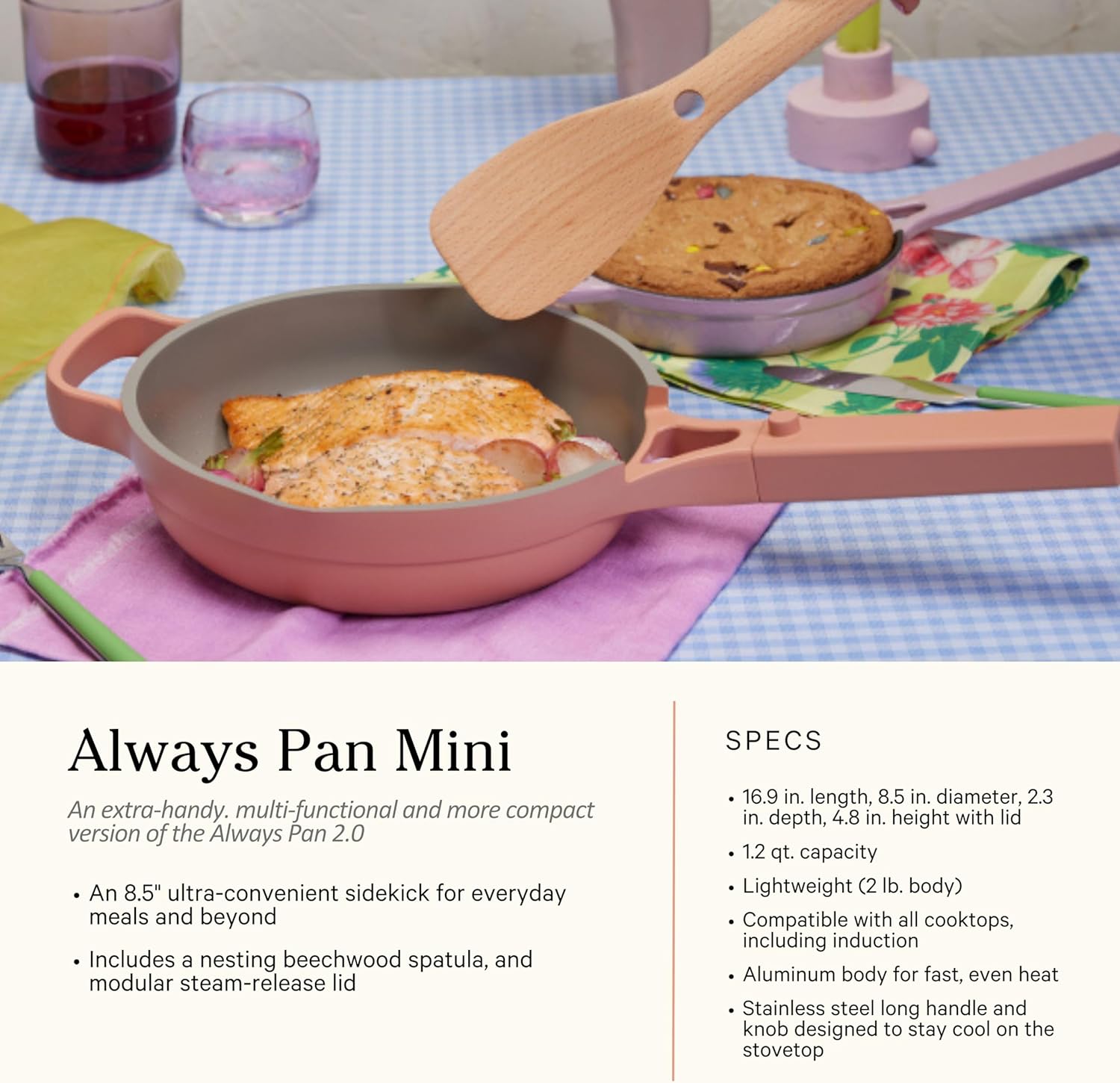 Our Place Cookware Set - 13-Piece Nonstick Kitchen Essentials | Toxin-Free, Heat Safe to 450°F | Blue Salt