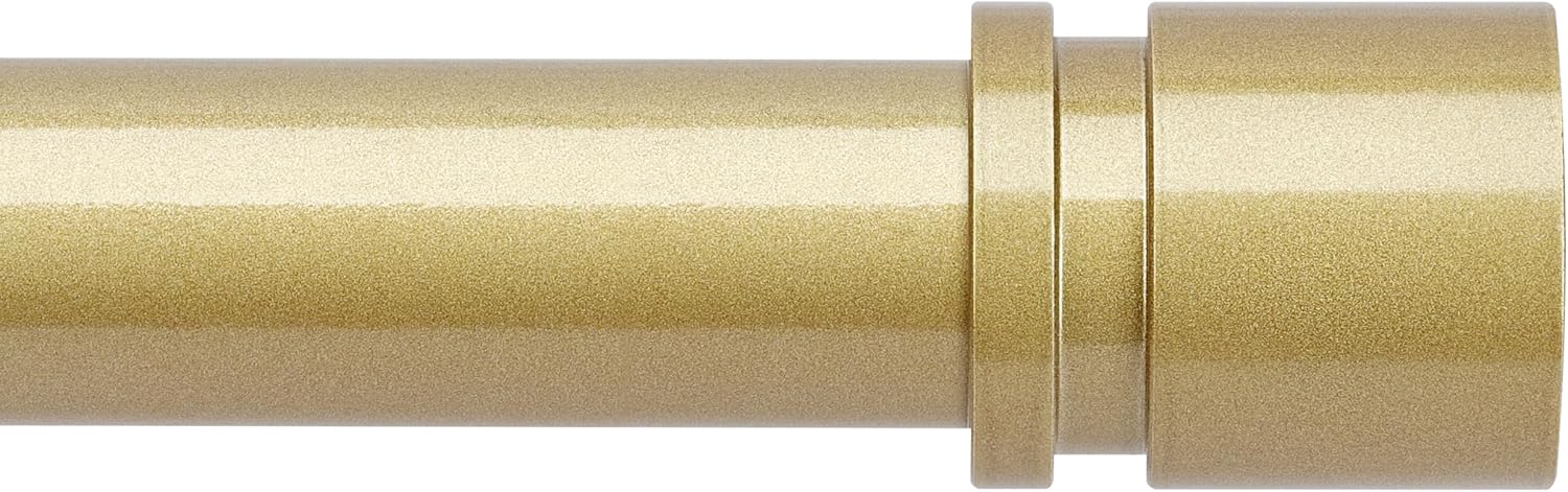 Byondeth Adjustable Curtain Rods | 16 to 60 Inches | 1-Inch Diameter | Elegant Flash Gold Finish
