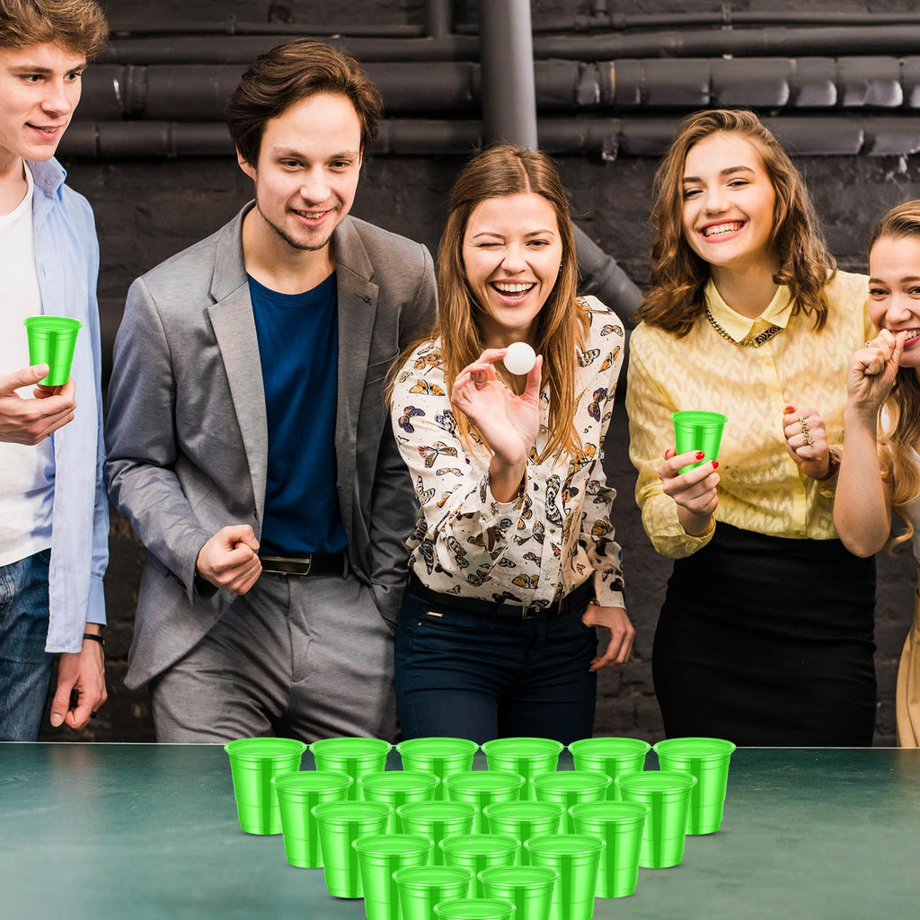 cssopenss 120 Pcs 2 oz Green Shot Cups Green Plastic Shot Glasses st. patrick's day Shot Glasses Disposable for Drinking Tastings Served Snacks Jello Tastings and Samples