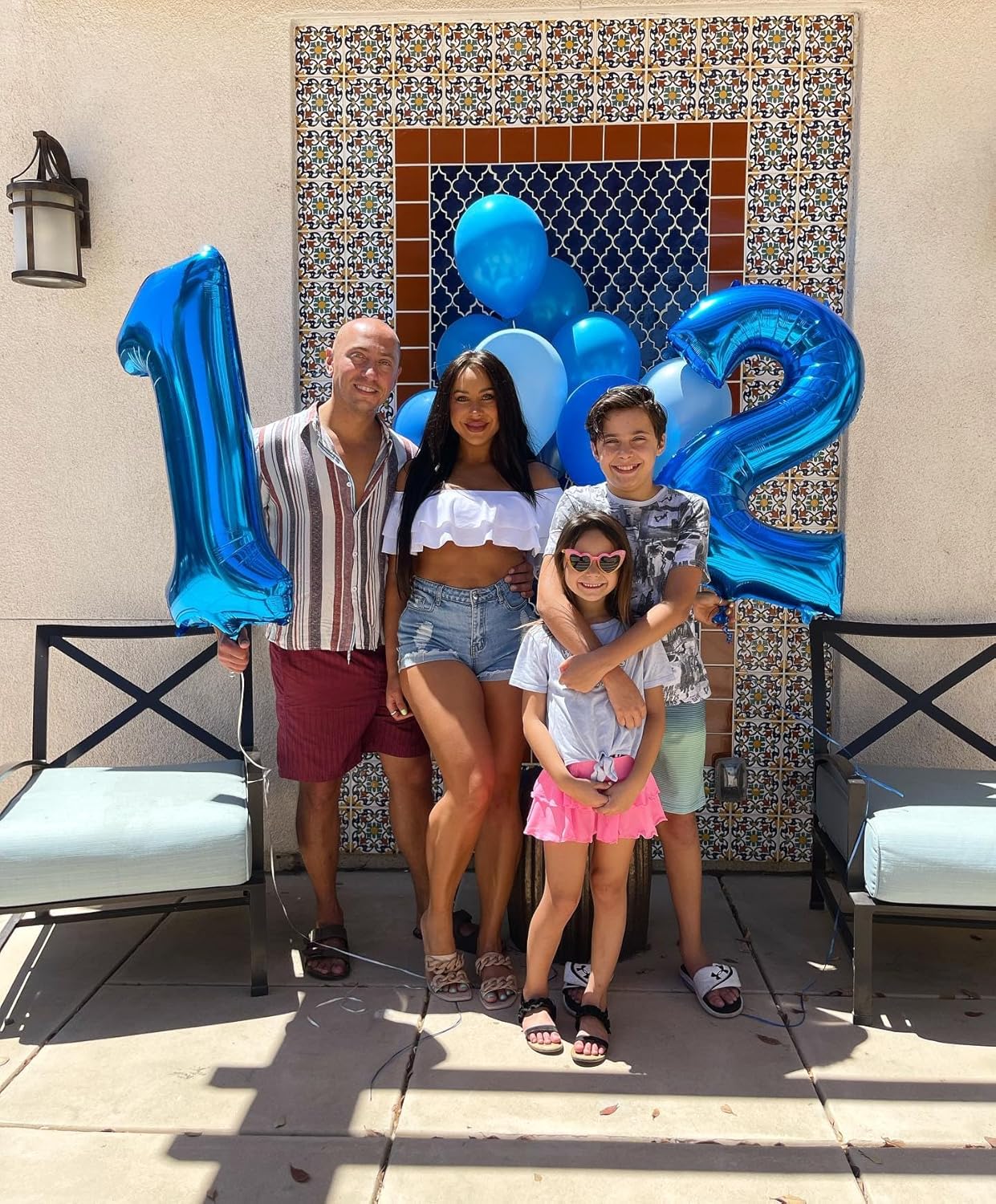 Numbers Balloon 40 Inch - Navy Blue Birthday Decorations for 2nd, 12th, and 21st Celebrations