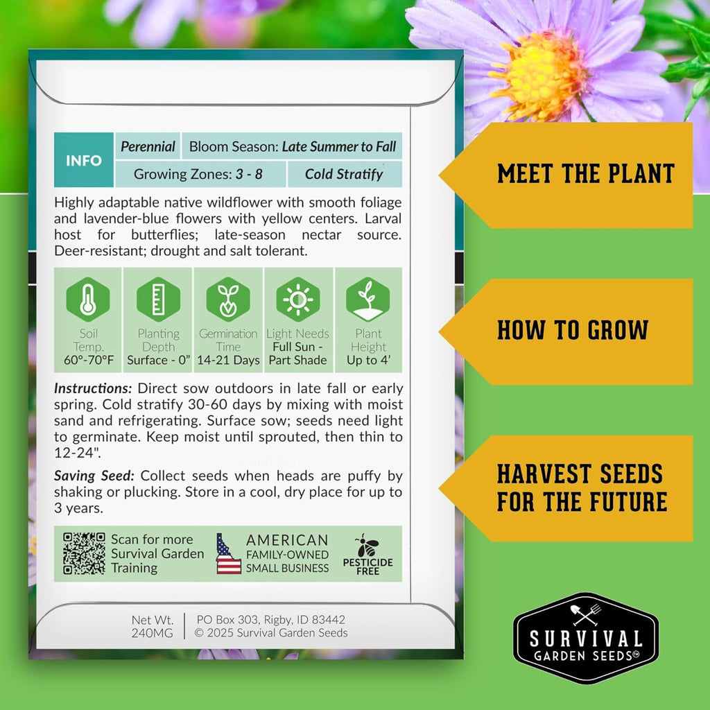 Native Wildflower Seeds | 24 Variety Pack for Butterfly & Bee-Friendly Gardens - Non-GMO Heirloom