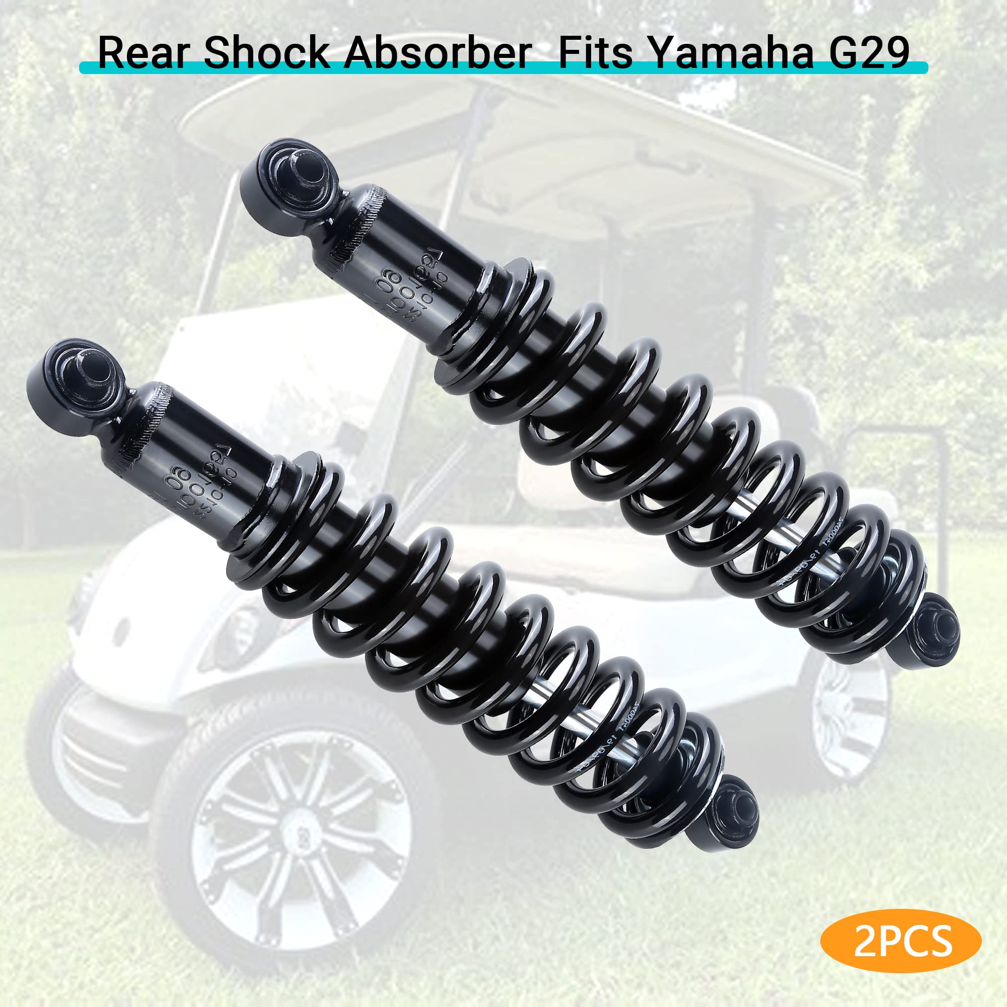10L0L Golf Cart Rear Shock Absorbers Kit for Yamaha G29 Drive Gas & Electric OEM # JW2-F2210-10-00,2pcs Golf Cart Rear Shocks Assembly