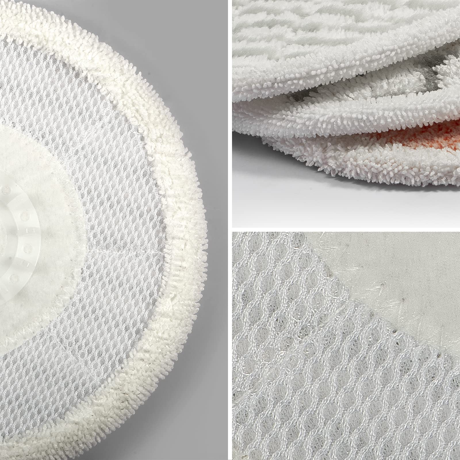 Zafolia Upgraded 4-Pack S7000 Pads Replacement Steam Mop Pads Compatible with Shark S7000AMZ S7001 S7001TGT S7000 Series Mop Pads, Steam & Scrub All-in-One Scrubbing