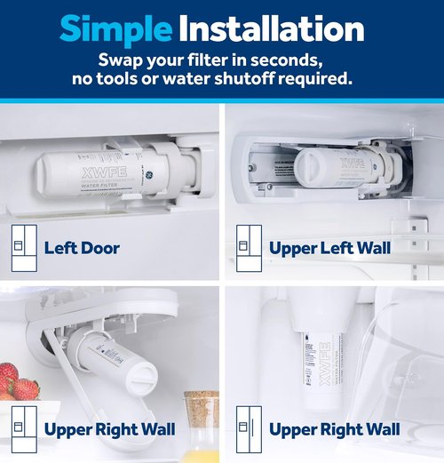 GE XWFE Water Filter - Genuine Replacement for Lead & Sulfur Reduction | Certified Purity, 1 Pack