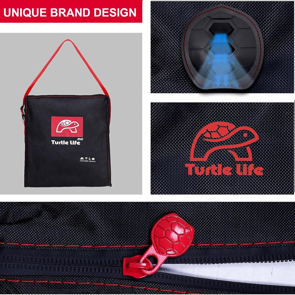 Turtle Life Heavy-Duty Waterproof Patio Furniture Cover - UV Resistant, Black, 56"L x 56"W x 29"H