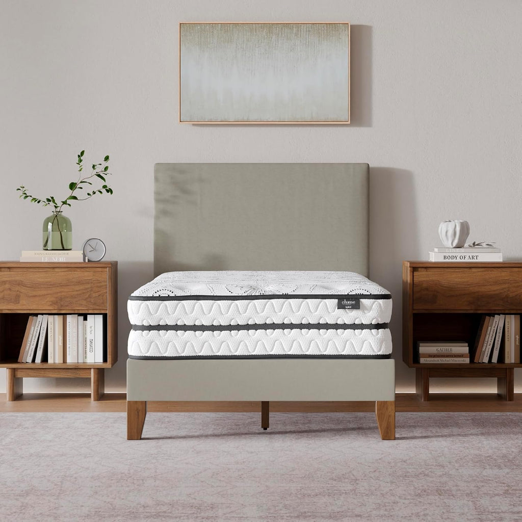 Signature Design by Ashley Twin Size Hybrid Mattress - 10 Inch Medium Firm with Cooling Gel Memory Foam