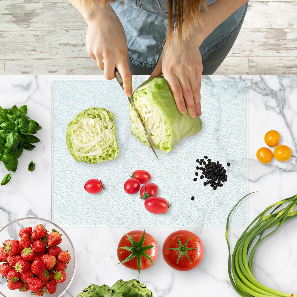 KimiDitt Tempered Glass Cutting Board, 12x16" Glass Cutting Board for Kitchen Counter,Large Size Frosted Glass,with Non-Slip Feet, Scratch Resistant,Heat Resistant