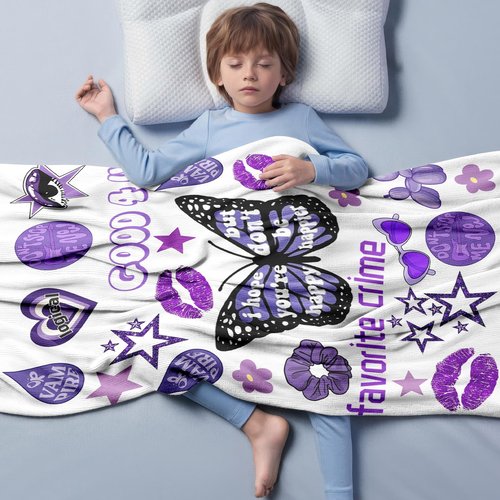 50'' x 40'' Music Olivia Singer Throw Blanket, Gifts for Boys Girls Fans Women, Soft Blankets All Seasons, Plush Cozy Lightweight Flannel Quilts for Bedroom Sofa Couch Living Room Decoration