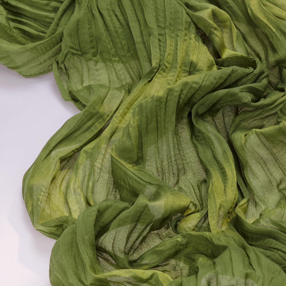 Socomi Cheesecloth Table Runner - Boho Rustic Green 120-Inch for Weddings, Parties & Home Decor