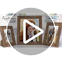 Chestnut Brown 4x6 Picture Frame - Rustic Wood Pattern