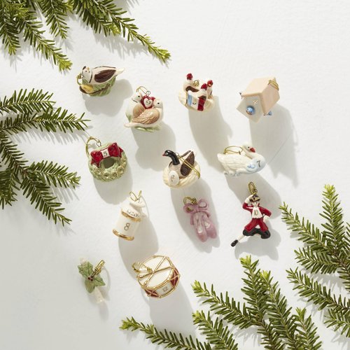 Lenox 878893 Twelve Days of Christmas Tree Ornament Set 12-Piece