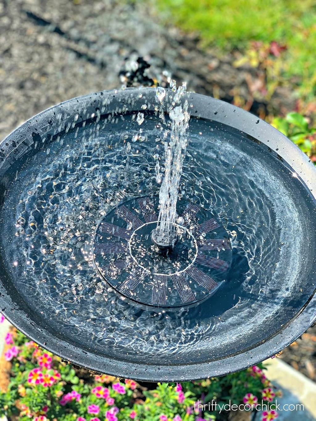 Skiennix Solar Fountain - Solar Powered Bird Bath Pump with 4 Nozzles & 1.4W Solar Panel | Ideal for Garden, Pond, Pool