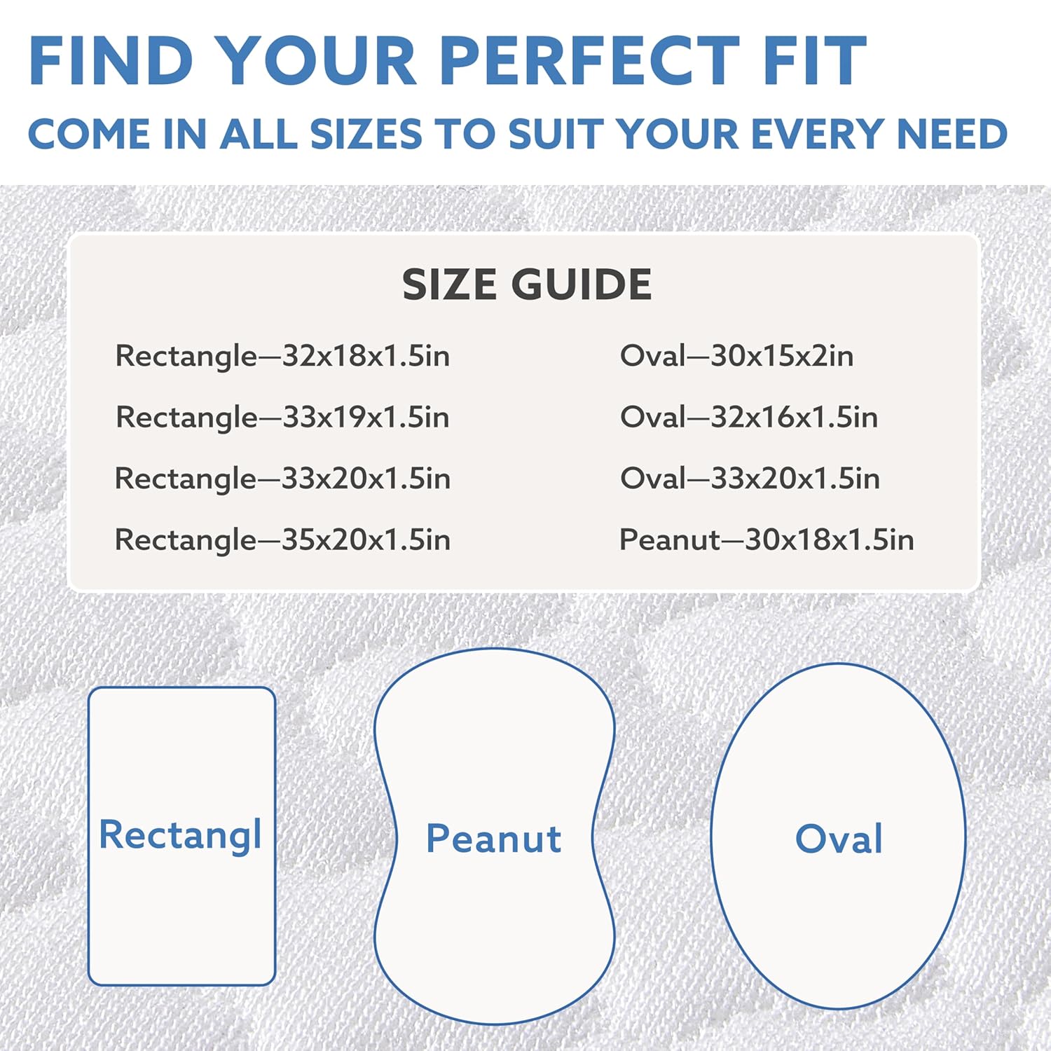Pro Goleem Baby Bassinet Mattress Pad - Waterproof Soft Gel Memory Foam, 30"x18" Dual-Sided Design