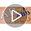 PATIKIL 3D Acrylic Alphabet Mirror Wall Sticker - Letter A, Deep Gold