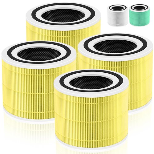 Pulluty Replacement Filter,4 Pack,Yellow