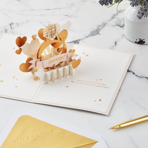 Hallmark Signature Paper Wonder Pop-Up Engagement Card (Diamond Ring)