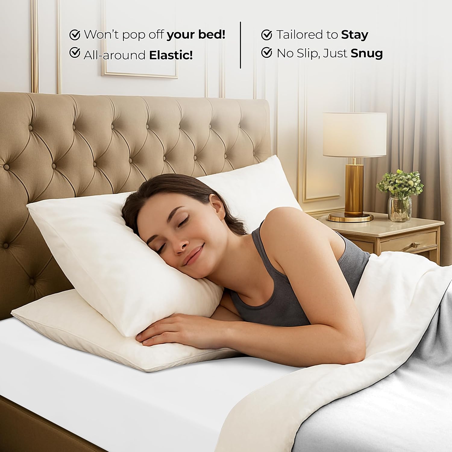 Utopia Bedding Cal King Fitted Sheet - Soft Microfiber - Deep Pocket - Fade Resistant - White