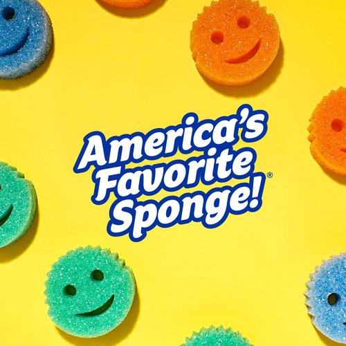 Scrub Daddy Dual-Sided Sponge and Scrubber- Scrub Mommy Dye Free - Scratch-Free Scrubber for Dishes and Home, Odor Resistant, Soft in Warm Water, Firm in Cold, Deep Cleaning, Dishwasher Safe, 1ct