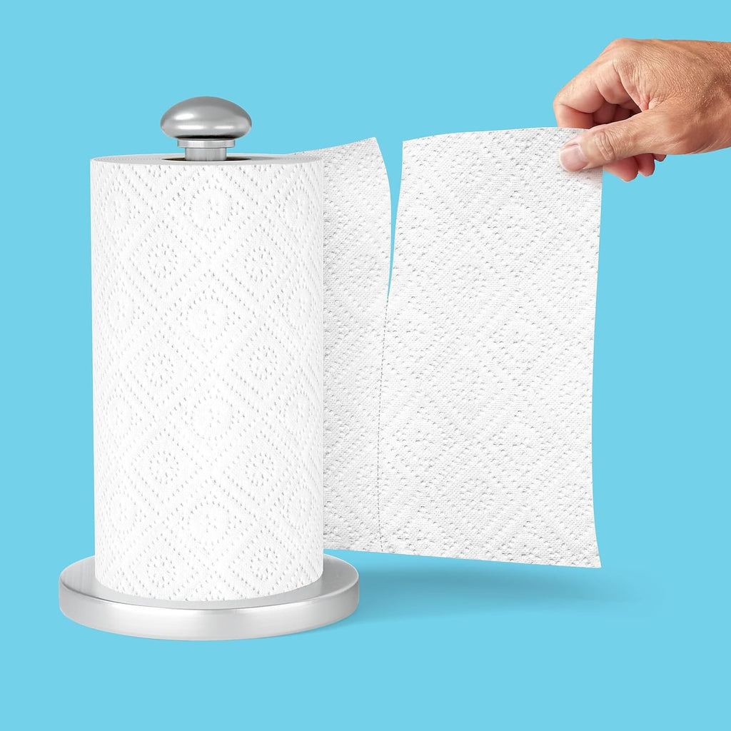 Perk Choose-A-Size Paper Towels - 2-Ply, 116 Sheets/Roll, 8 Rolls | Highly Absorbent White Kitchen Towels