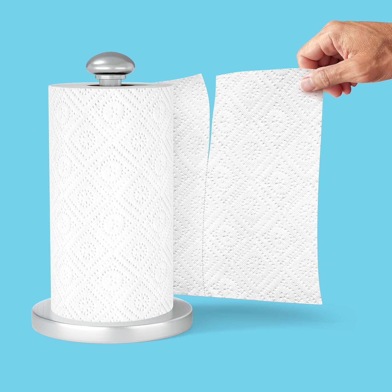 Perk Choose-A-Size Paper Towels - 2-Ply, 116 Sheets/Roll, 8 Rolls | Highly Absorbent White Kitchen Towels