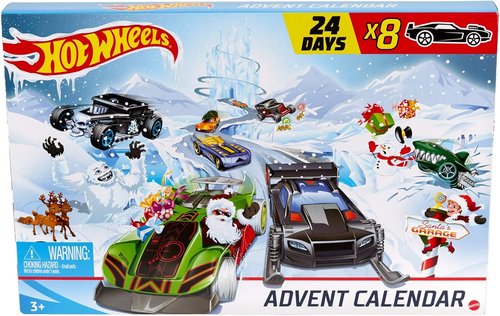 Hot Wheels Advent Calendar - 24 Days of Holiday Surprises with Cars & Accessories | Ages 3+