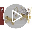 Luxape 12PCS Bow Shower Curtain Hooks - Smooth Gliding Metal Rings
