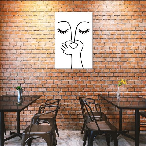 Funny Bathroom Wall Art - Humorous Black and White Poster for Guest Toilets | Unframed 16x24 Inch