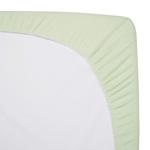 American Baby Company 15" x 33" Fitted Bassinet Sheet, 100% Natural Cotton Jersey Knit, Green, Soft Breathable, for Boys and Girls (Pack of 2)