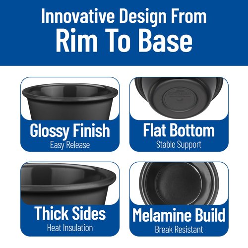 Carlisle FoodService Products Plastic Ramekin Sauce Bowl for Home and Restaurant, Plastic, 4 Ounces, Black, (Pack of 48)