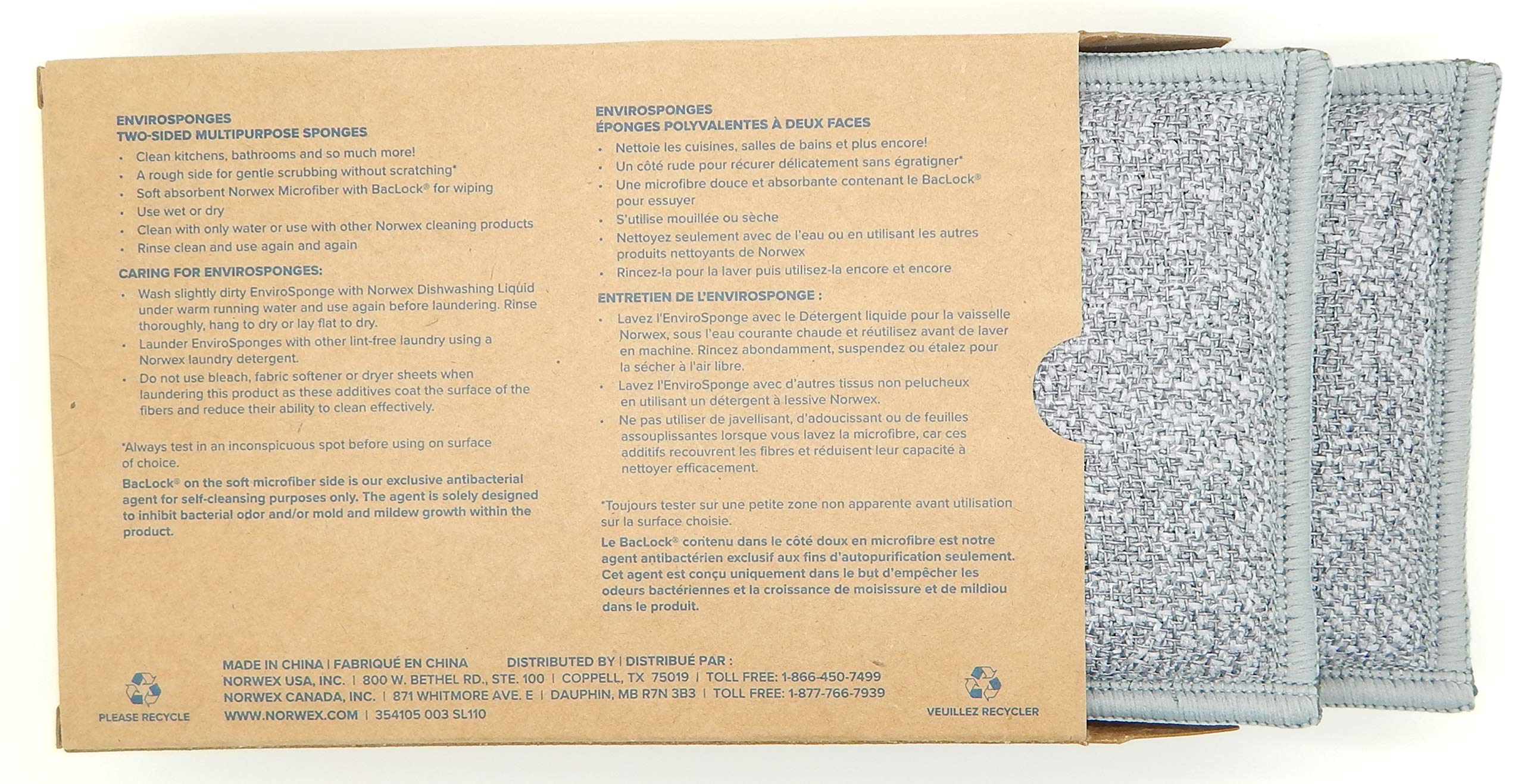 Norwex EnviroSponges Contains BacLock (pack of 2)