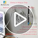 iBetterLife 4Pcs Self-Adhesive Utility Hooks for Home & Office