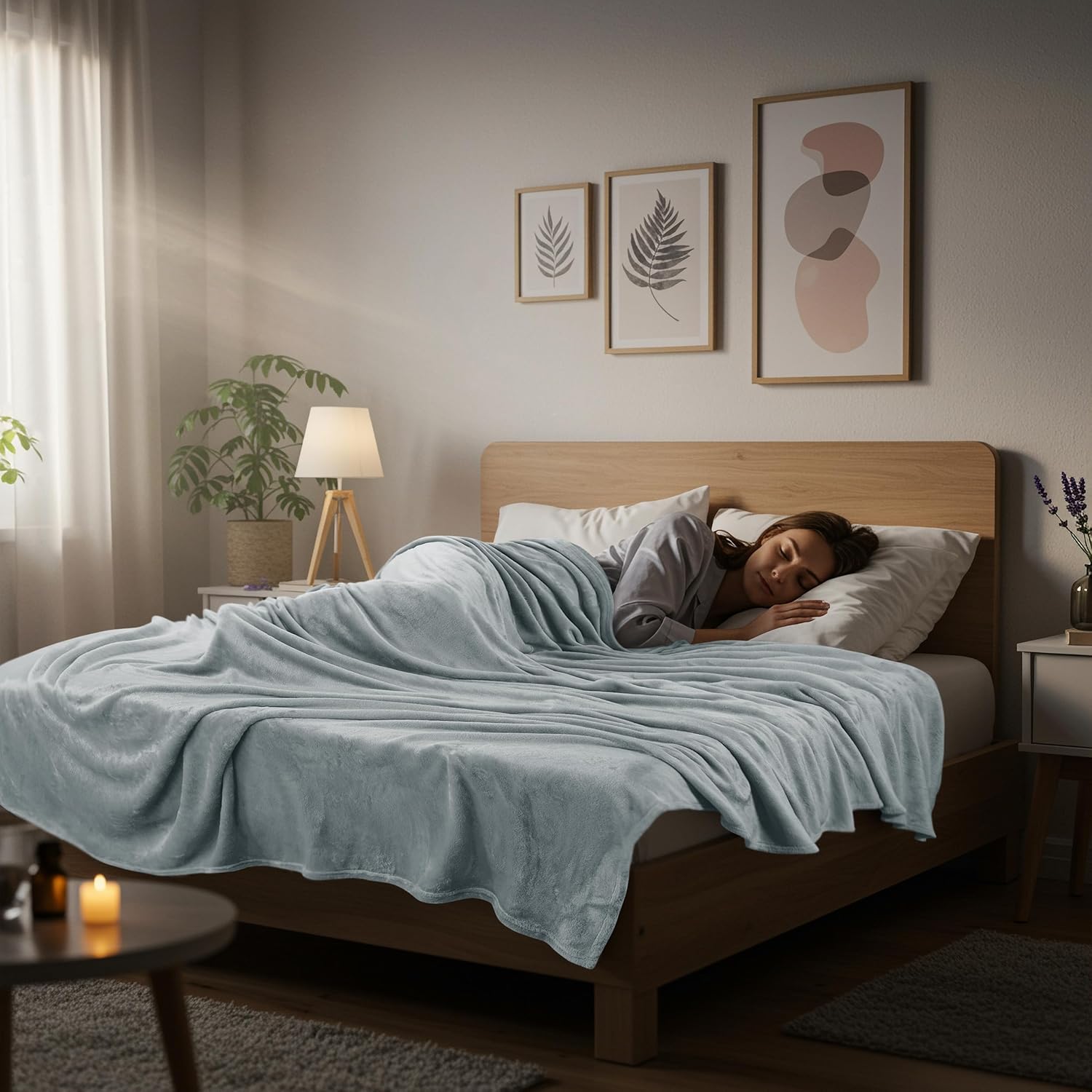 Utopia Bedding Fleece Blanket - Ultra Soft & Warm Queen Size (90x90 Inches) | Ash Grey Cozy All-Season Decor