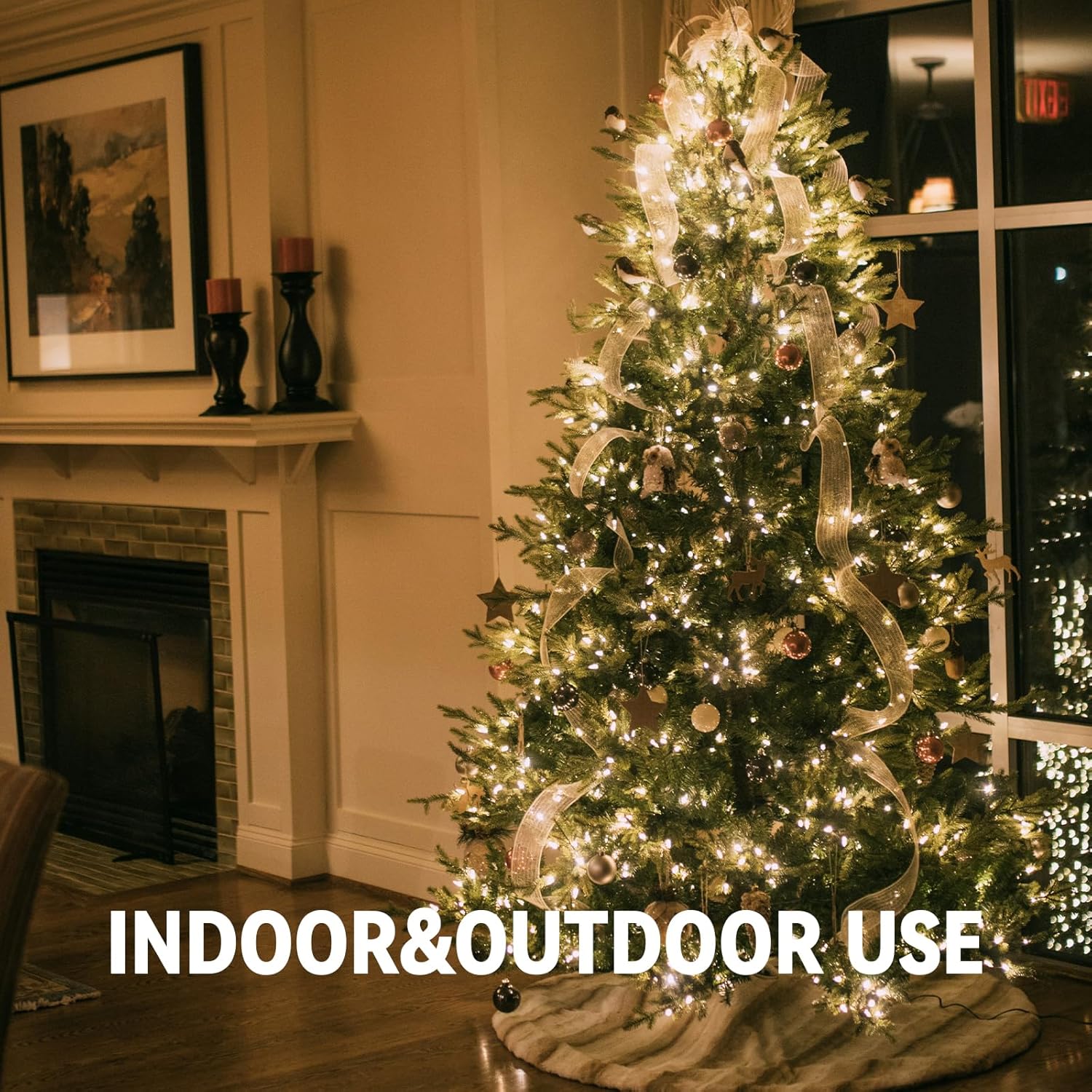 Skiennix 100 Count Clear Christmas Lights - 21ft Warm White String Lights for Indoor/Outdoor Decor