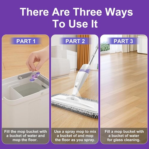 JOYMOOP Floor Cleaner - 45 PCS Mopping Solution for Hardwood Floors | Compatible with Mop Bucket